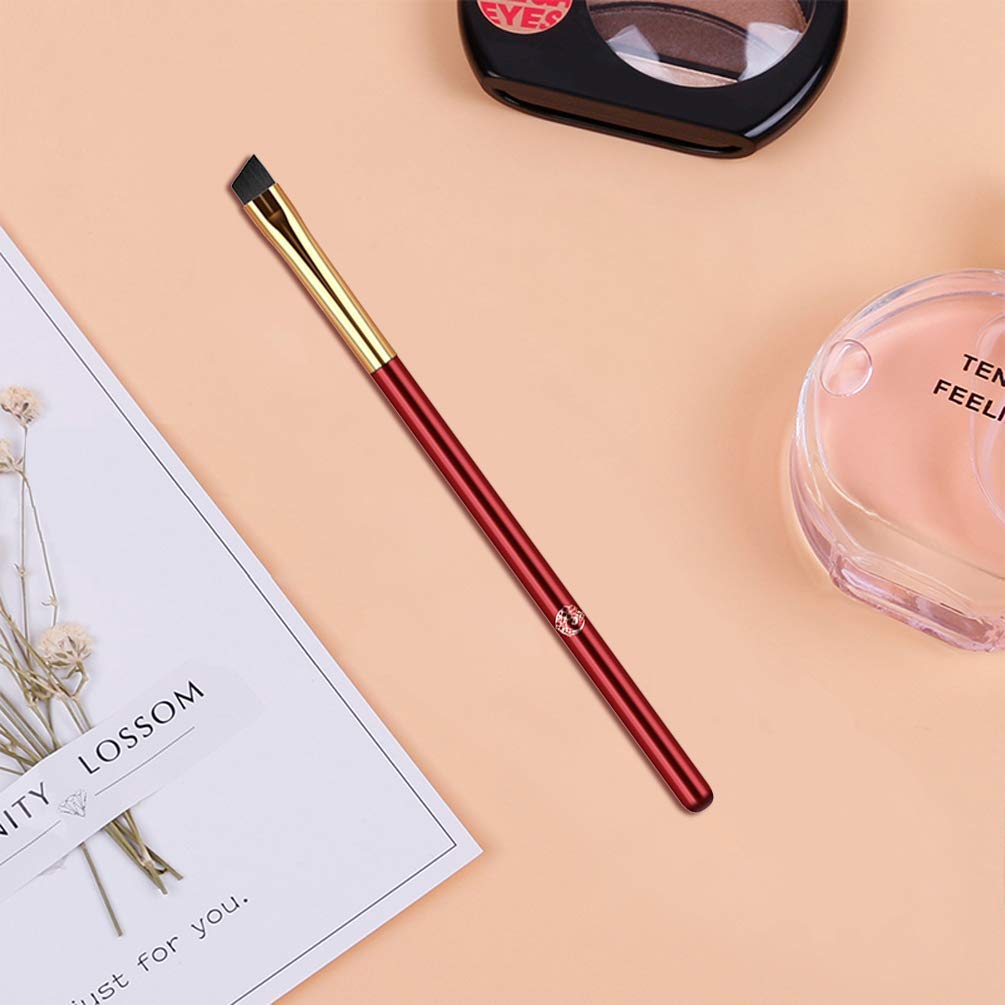 ENERGY Eyebrow Brush Angled Gel Eyeliner Makeup Brush L111 Ultra Thin Slanted Pro Liner Brush Firm Stiff Synthetic Bristles for