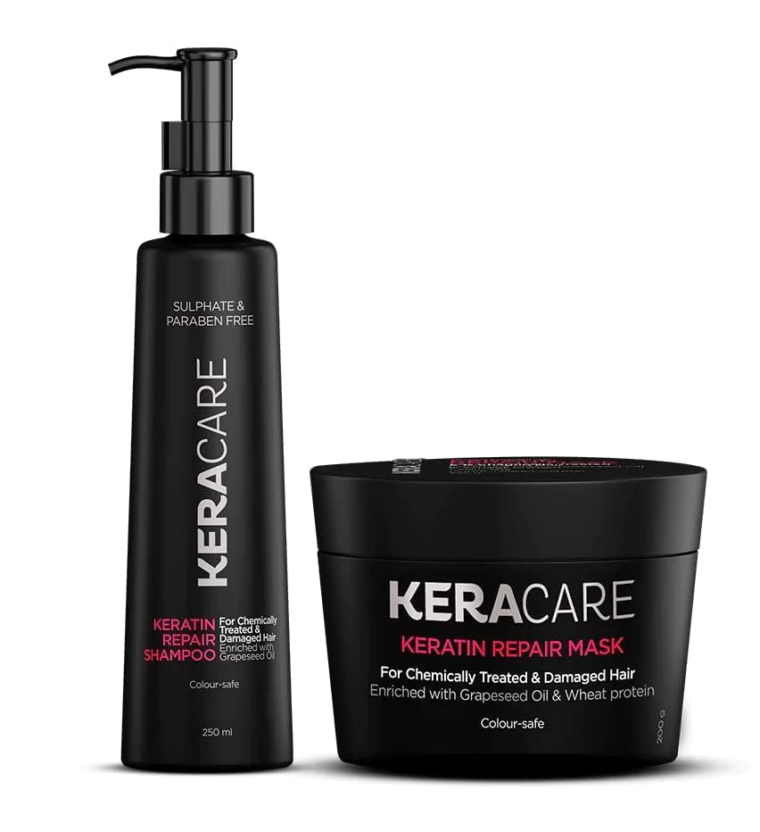 Kera Care Profesional Shampoo 250Ml And Mask 200Gram For Repair And Shiny Hair Unisex