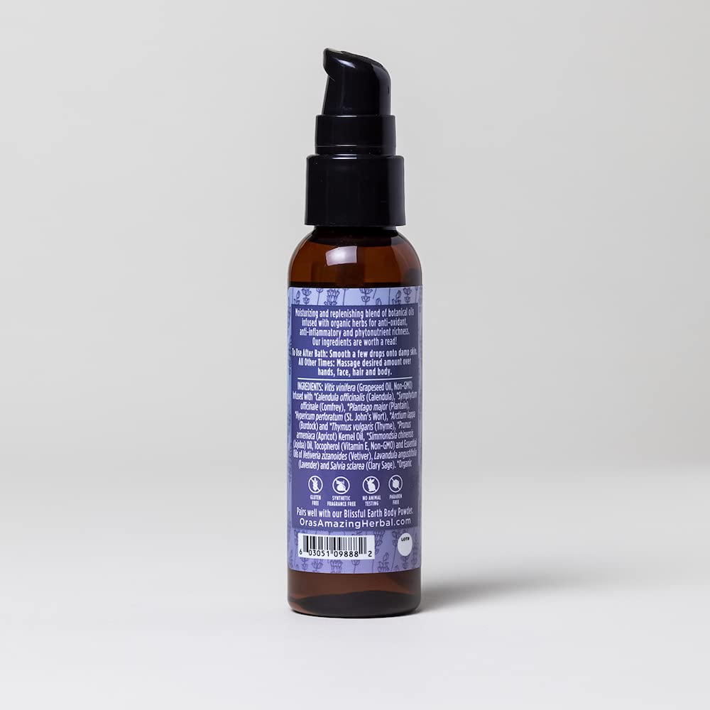 Ora'S Amazing Herbal Moisturizing Lavender Body Oil For Women And Men, Nourishing Oil For Dry Skin, Relaxation, Massage Oil, Bli