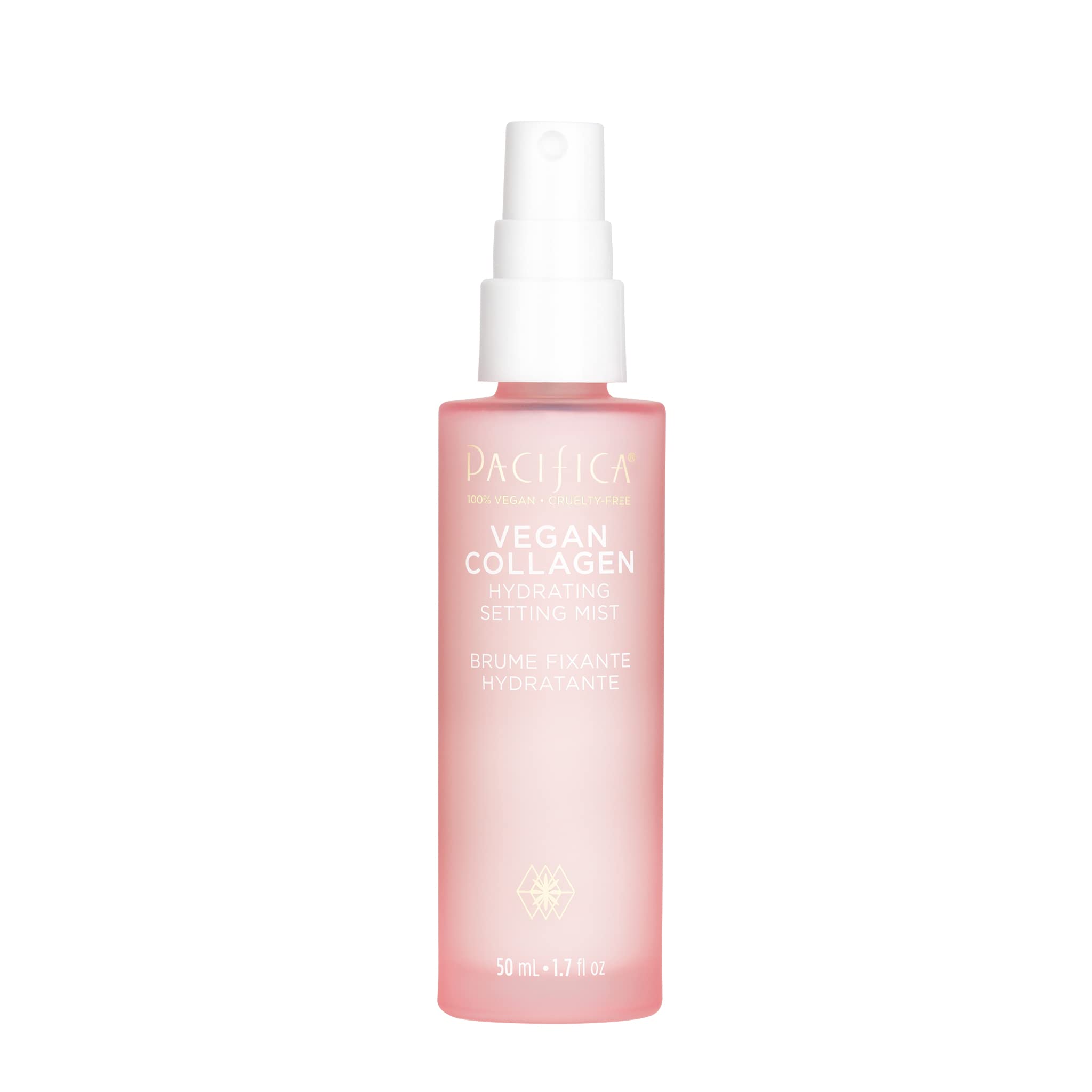 Pacifica Beauty | Vegan Collagen Makeup Setting Spray | Lightweight Hydrating Mist | Vitamin C + Cucumber Extract | Fresh, Dewy