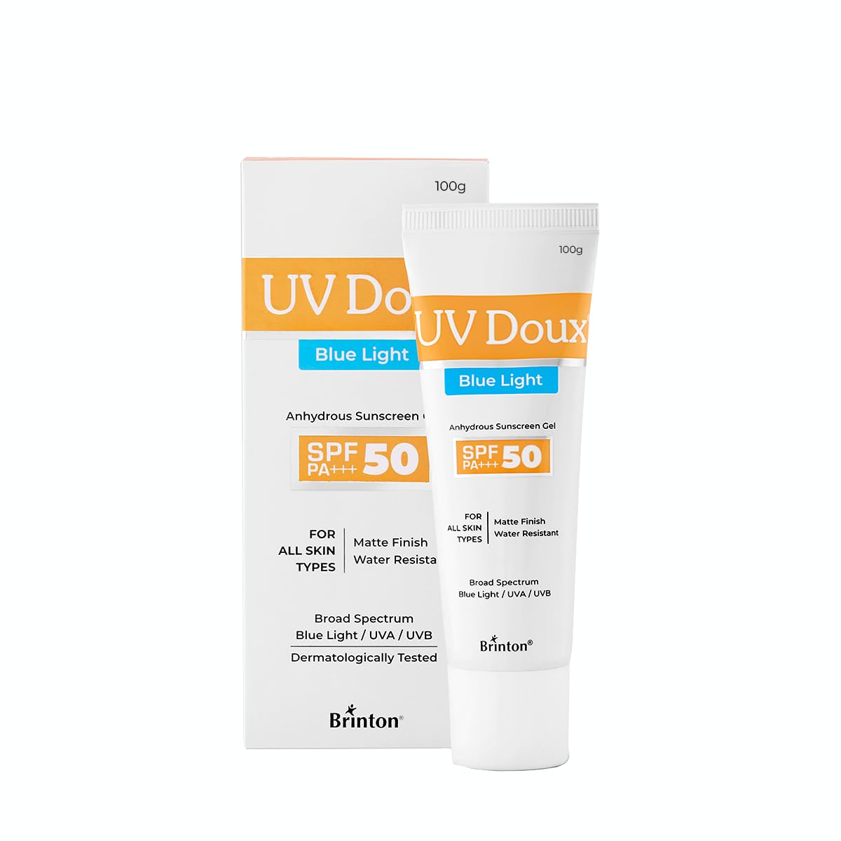 Uv Doux Blue Light Tinted Sunscreen Gel Spf 50 Pa+++ | IndiaS No.1 Dermatologist Recommended Brand | Uva/Uvb & Blue Light Protec