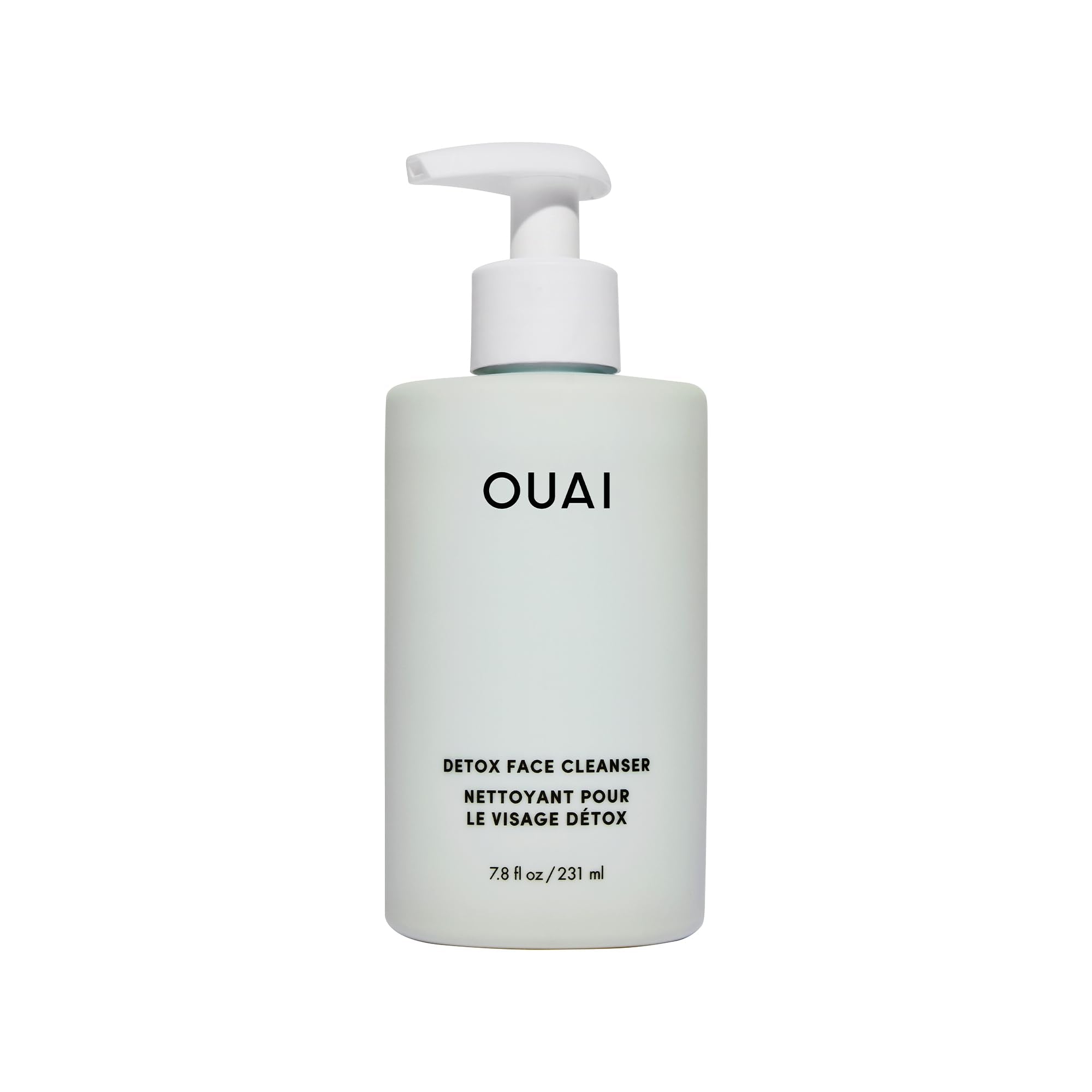 OUAI Detox Facial Cleanser - Deep Cleansing Face Wash with Glycolic Acid, Niacinamide & PHA - Removes Sweat, Dirt & Oil Without 