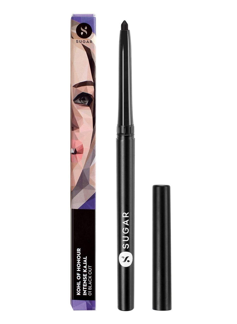 Sugar Cosmetics Kohl Of Honour Intense Kajal 01 Black Out (Black), 0.25Gm