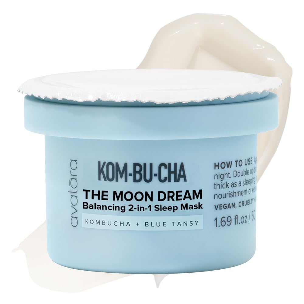 Avatara Kombucha The Moon Dream Night Cream REFILL, Non-Greasy 2-in-1 Night Cream, Deep Moisturization, Kombucha Balances, Vitam
