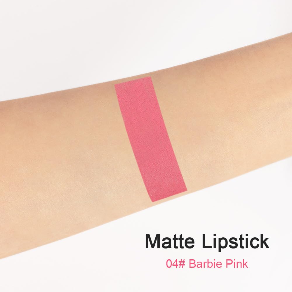 Evpct Dnm 1Pcs Pink Matte Lipstick And Lip Crayon Liner Pencil Pen Set For Women Lip Stain Long Lasting Waterproof Labiales Mate