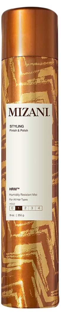 Mizani Styling HRM Humidity Resistant Spray | Helps Prevent Breakage From Heat Damage | Light Hold | For All Hair Types | 9 Oz