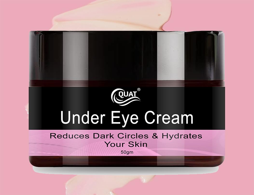 Quat Under Eye Cream 50G | Reduces Dark Circles, Puffiness & Fine Lines | Brightening, Hydrating & Firming Eye Cream For Smooth,