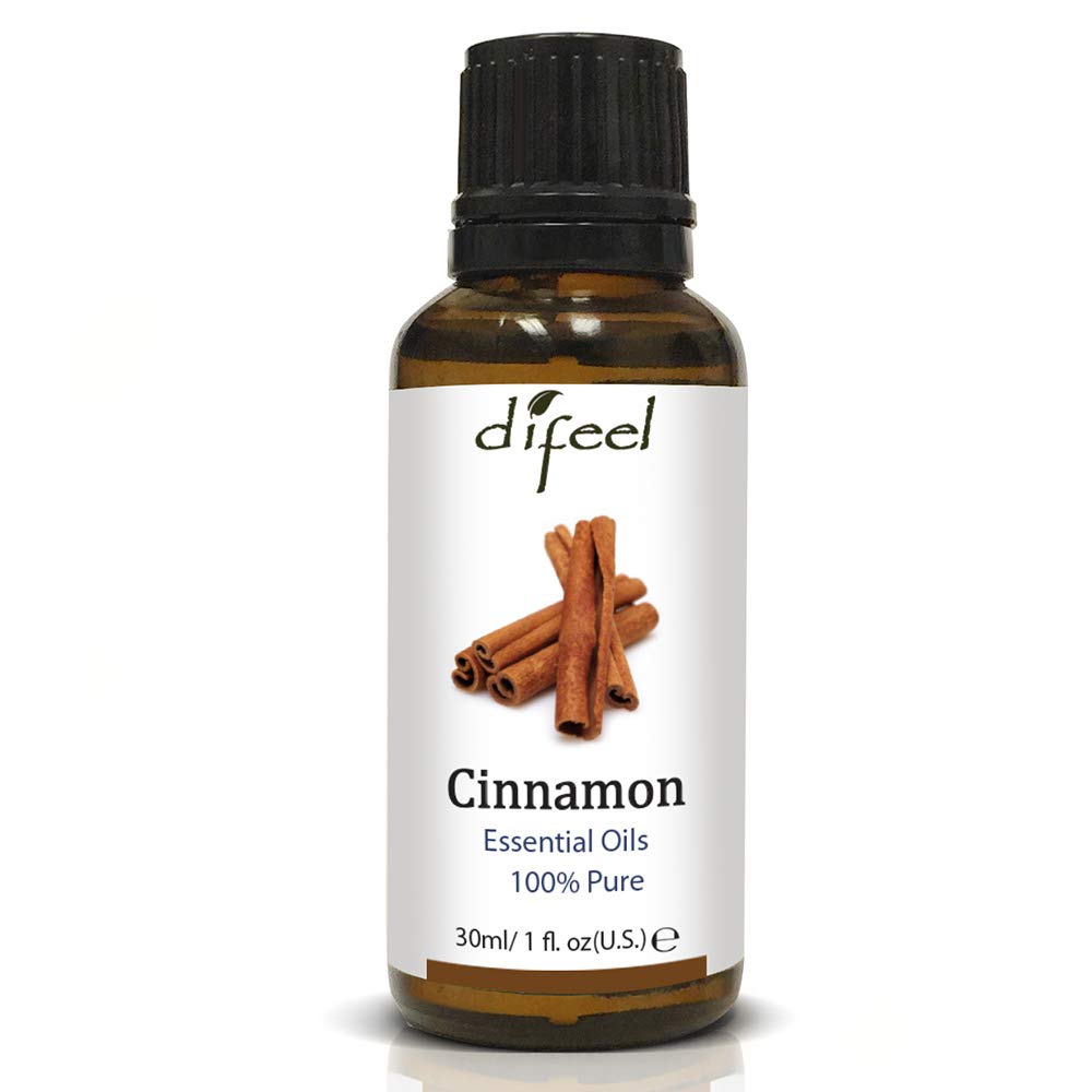 Difeel 100% Pure Cinnamon Essential Oil, 1 oz - Natural Aromatherapy Oil, Model 96517