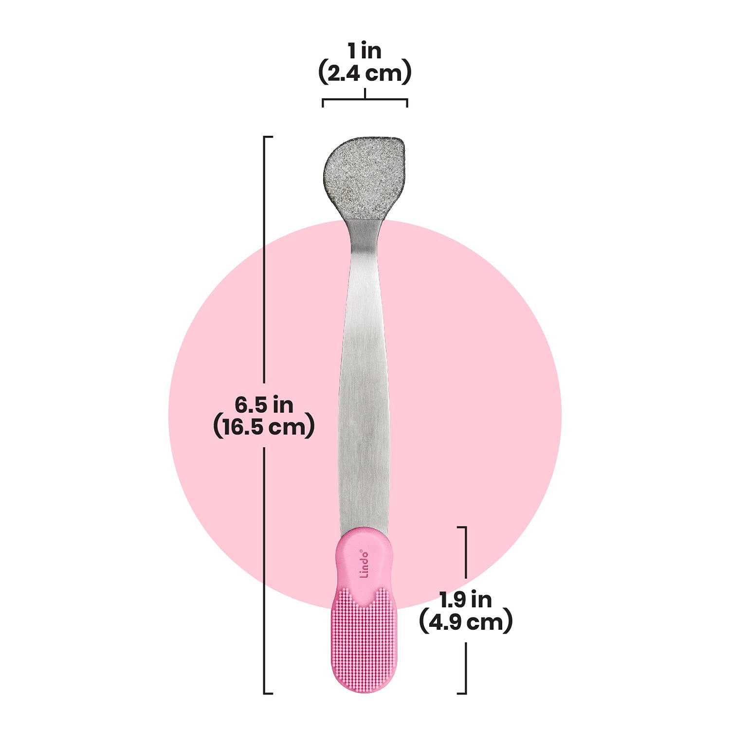 Lindo Beauty Buffer - Microdermabrasion Tool, Diamond Infused, Embedded Silicone Lip Scrubber, For Smooth Skin, Radiant Complexi