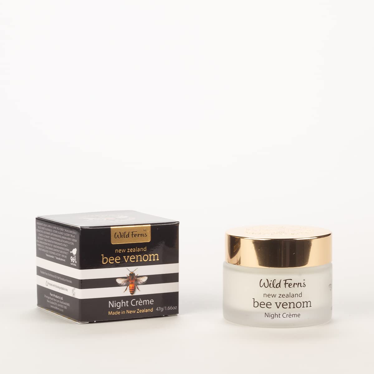 Wild Ferns Bee Venom Night Crme, 96% Natural, 47 Grams