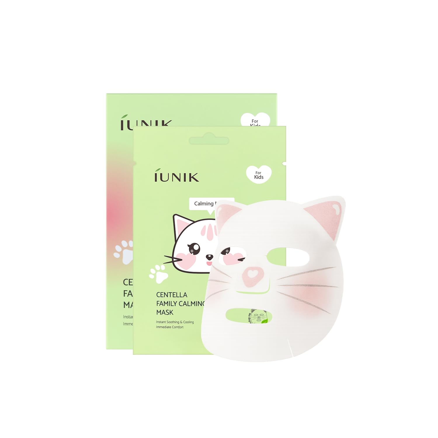 IUNIK Centella Kids Calming Sheet Mask  Gentle Soothing Care 10 Sheets