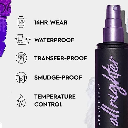 Urban Decay All Nighter Long-Lasting Makeup Setting Spray - Award-Winning Makeup Finishing Spray - Lasts Up To 16 Hours - Oil-Fr