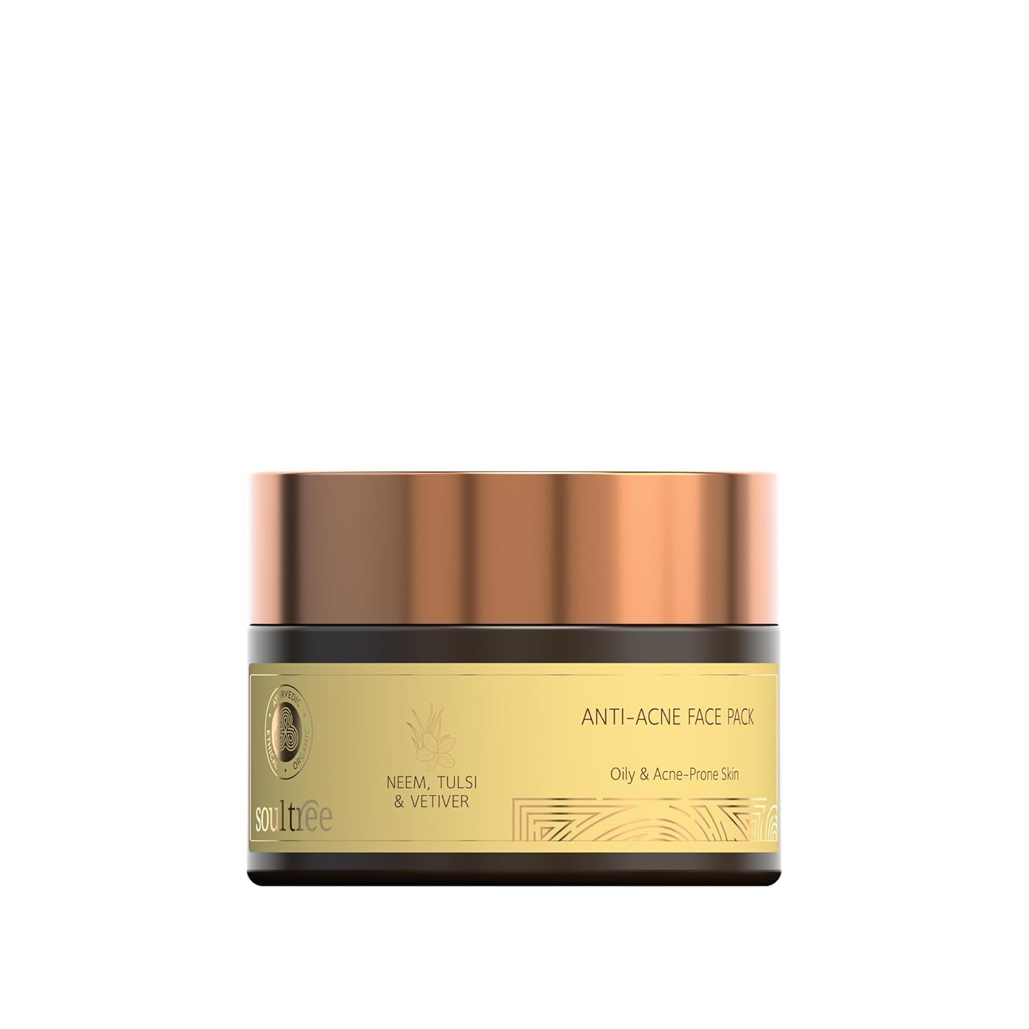 Soultree Radiance Face Pack  Pink Lotus, Saffron & Turmeric | All Skin Types  30Gm