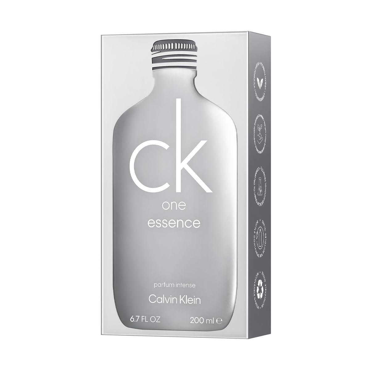 Calvin Klein CK One Essence Parfum Intense - Fresh Unisex Cologne - With Notes of Italian Bergamot, Organic Green Tea & Australi
