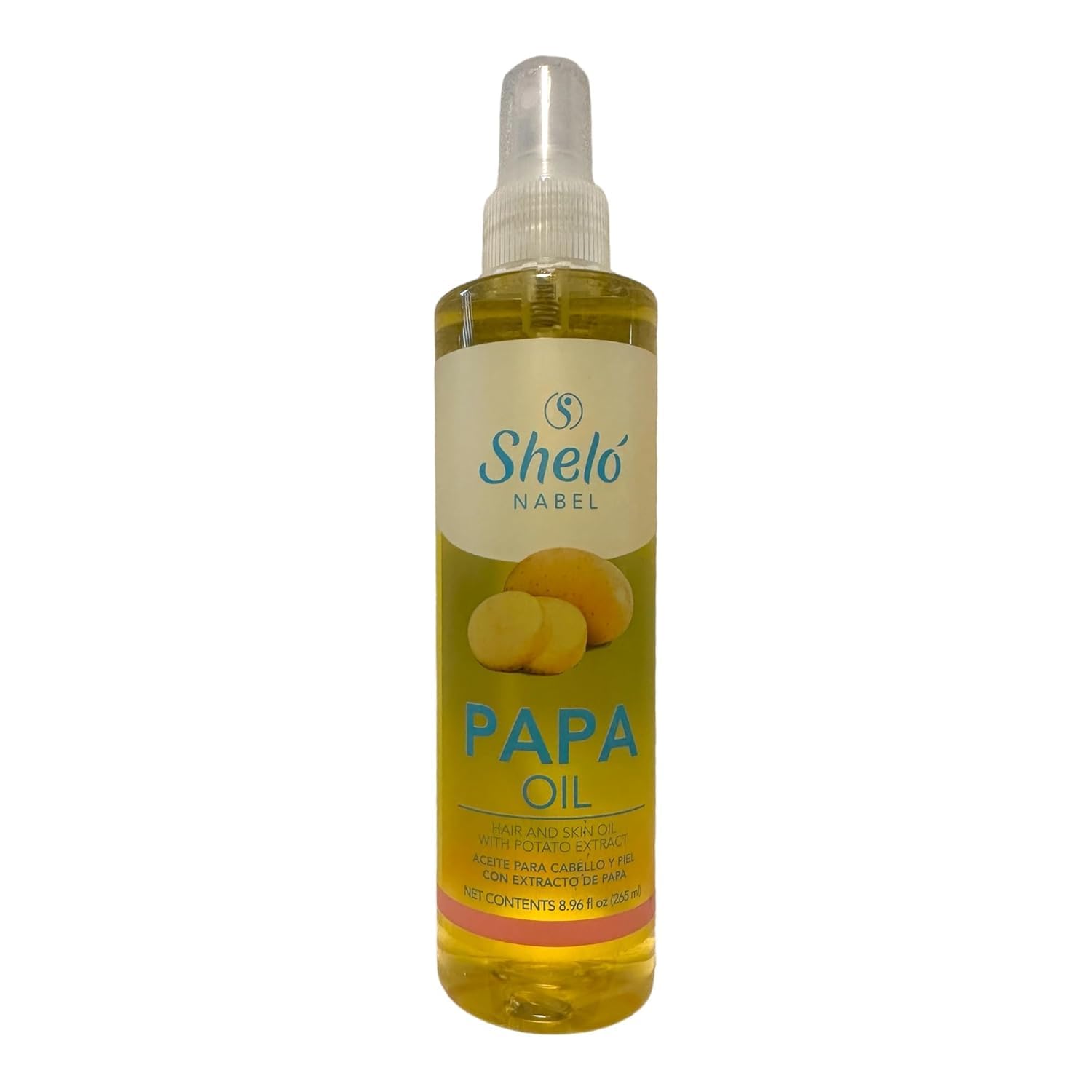 Shelo Nabel Papa Oil Hair and Skin Treatment with Potato Extract, 8.96 fl oz, Natural