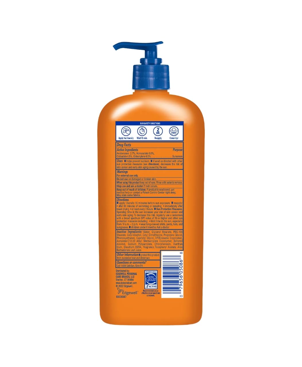Banana Boat Sport Spf 50 Family Size Sunscreen Lotion, 12 Fluid Ounce