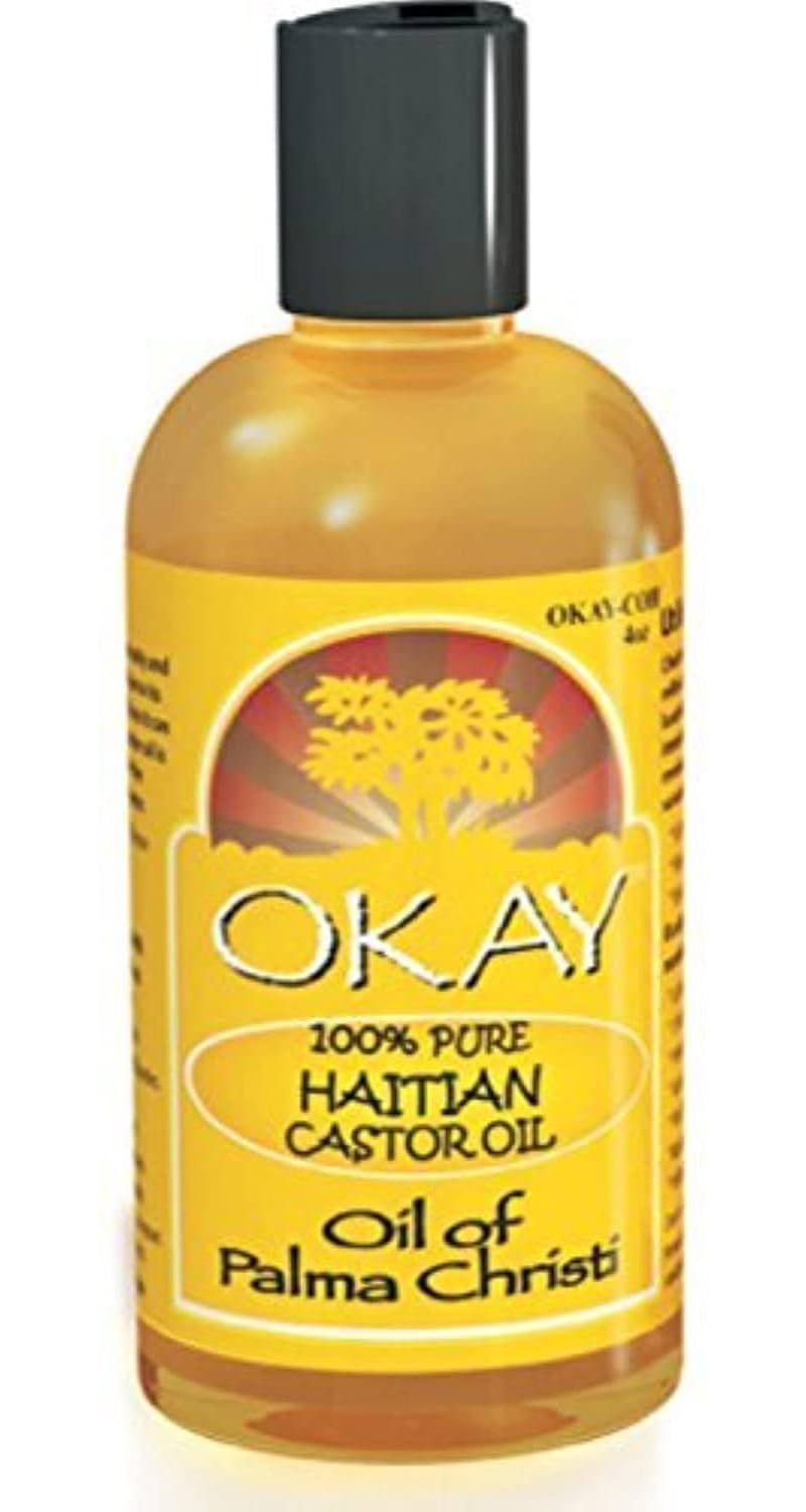 Okay 100% Pure Haitian Castor Oil, 4 oz (Pack of 2)
