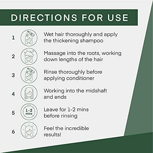 Cel Microstem Natural Hair Thickening Shampoo & Conditioner Set (2 x 8 fl oz) - Stem Cell Extract Anti Thinning Hair Loss Shampo
