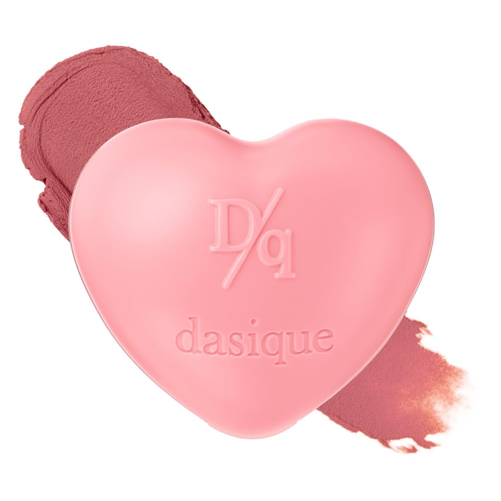 dasique Souffle Color Pot #08 Roasting Fig - Makeup Blush, Buildable Silky-Smooth Texture, Build-In Mini Brush, Multi-Use For Ch