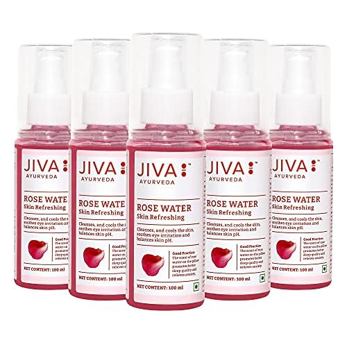 Jiva Rose Water Plain 100Ml | Multipurpose Toner Hydrates, Freshens & Tones Skin & Cleanses Dirt & Toxins | Maintains SkinS Natu