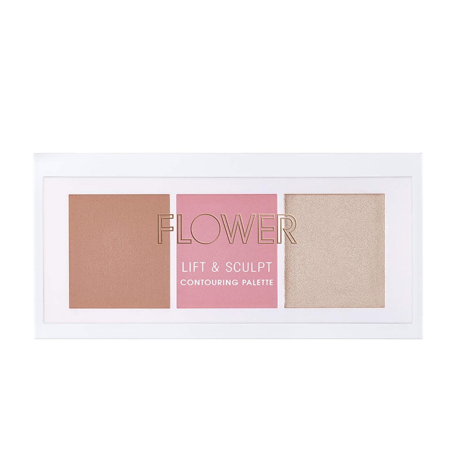 Flower Beauty By Drew Barrymore Lift & Sculpt Contouring Palette - Contour + Blush + Highlight - Creamy + Blendable Powder (Ligh