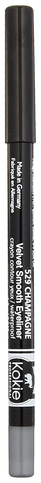 Kokie Cosmetics Waterproof Velvet Smooth Eyeliner Pencil, Sterling Silver, 0.042 Ounce