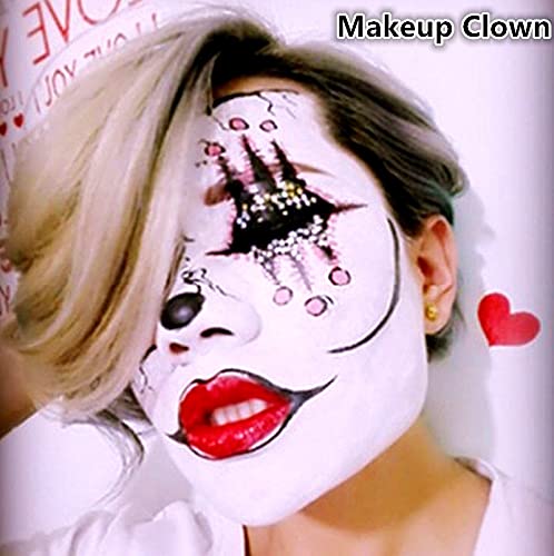 Go Ho Makeup Clown Red Cream-Blendable Stick -Red Eye Black Face Body Paint Professional Sfx Makeup,Safe Facepaint Nose&Lip Smac