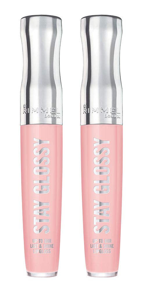 Rimmel Stay Glossy 6HR Lip Gloss, Sundae Best, 0.18 Fl Oz (Pack of 2)