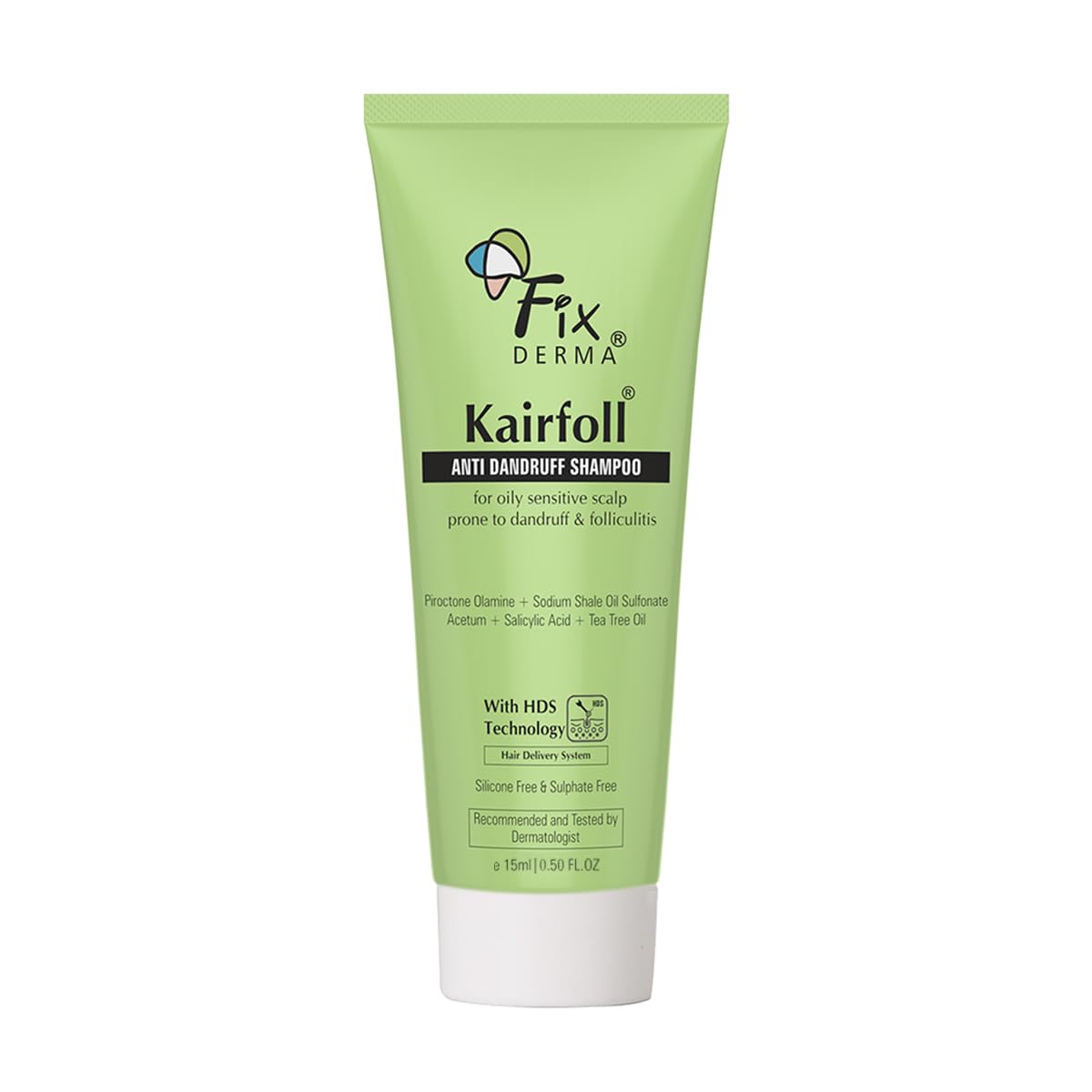 Fixderma Kairfoll Anti Dandruff Shampoo For Oily Sensitive Scalp Prone To Dandruff & Folliculitis | Anti Dandruff Shampoo For Wo