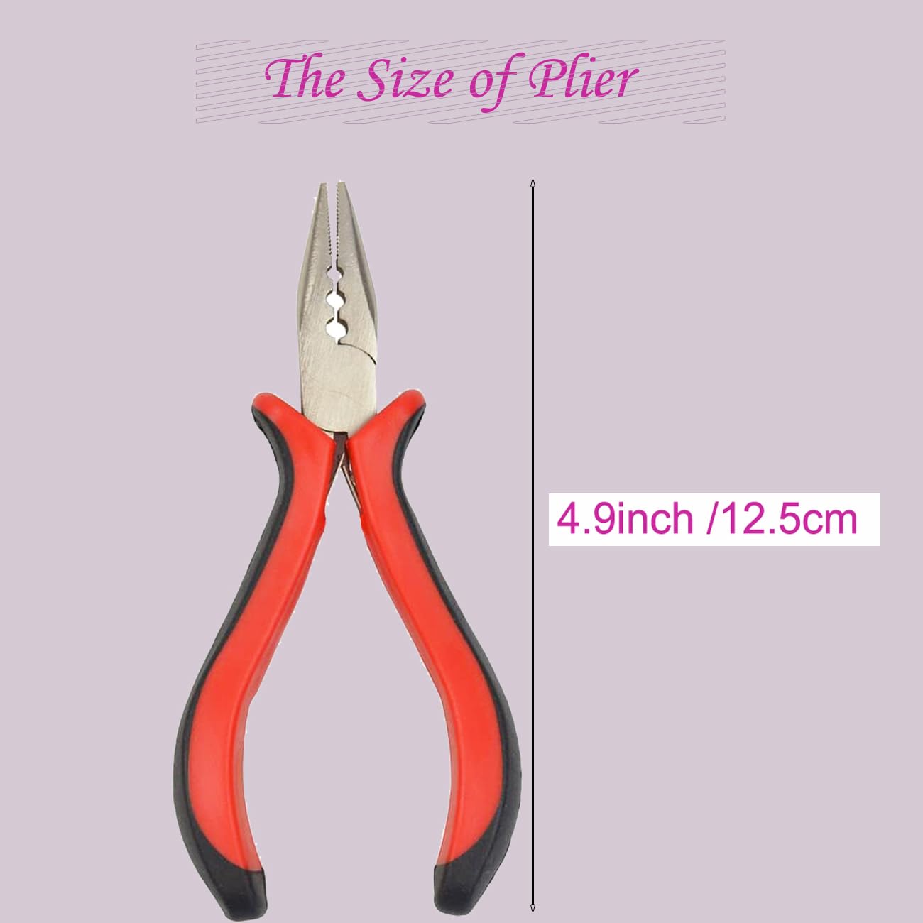FeiHong Hair Extension Plier with 3 Holes Mini Hair Pliers For Micro Nano Ring Hair Extensions Opener and Removal Tool