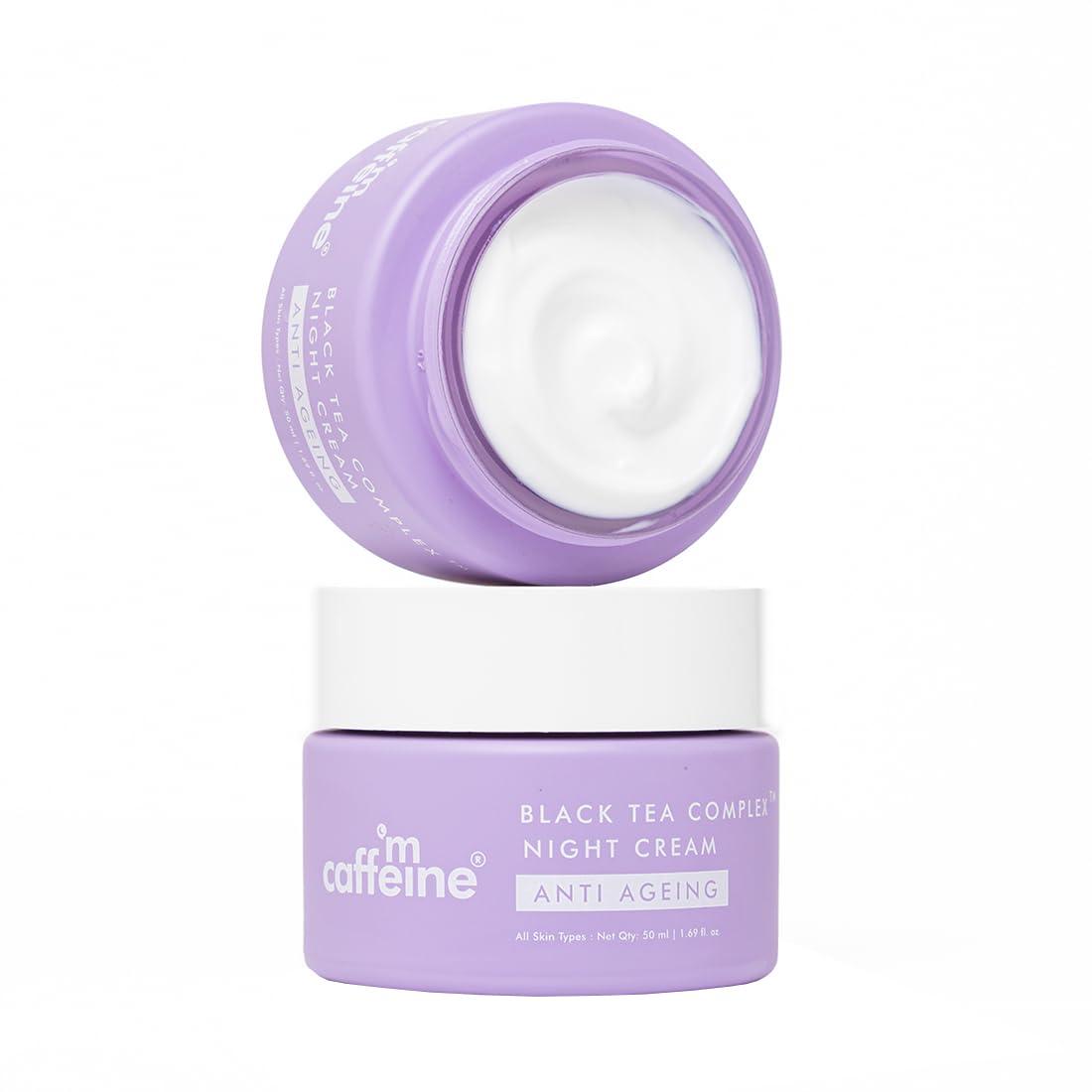 Mcaffeine Anti Ageing Night Cream With Black Tea Complex For Fine Lines & Wrinkles | Fights Signs Of Aging & Boosts Collagen By 