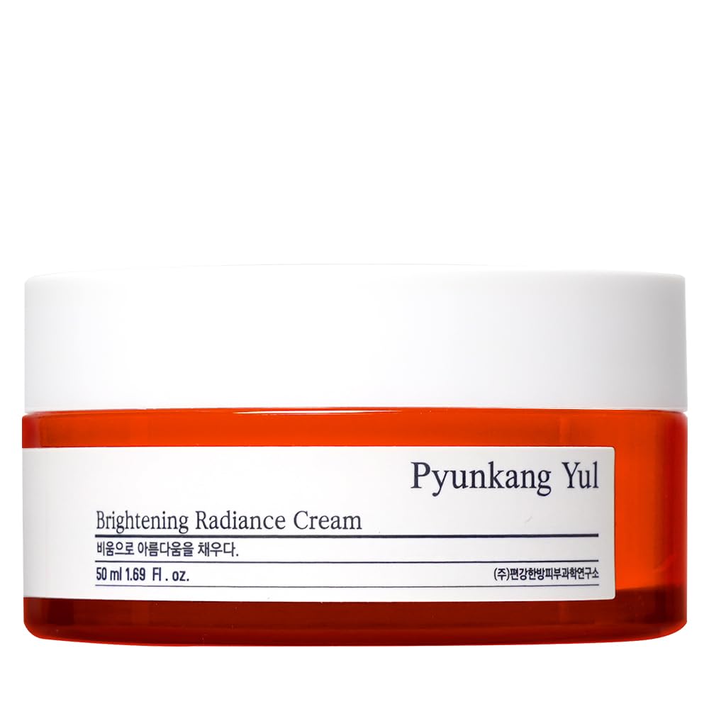 Pyunkang Yul [PKY] Brightening Radiance Cream for Flawless and Radiant Skin with Vitamin C and Pearl Extract, Face Moisturizer f