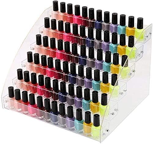 6 Tiers Acrylic Essential Oil Display Rack Nail Polish Organizer Plastic Collection Container for Paints Dropper Bottle Makeup T