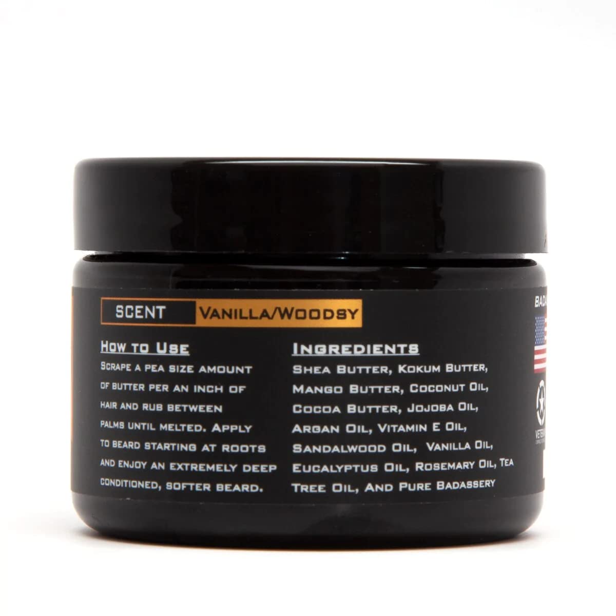Badass Beard Care Beard Butter For Men - The Original, 3 Oz - Made Of Natural Ingrediens For Healthy, Soften And Itchness Free B