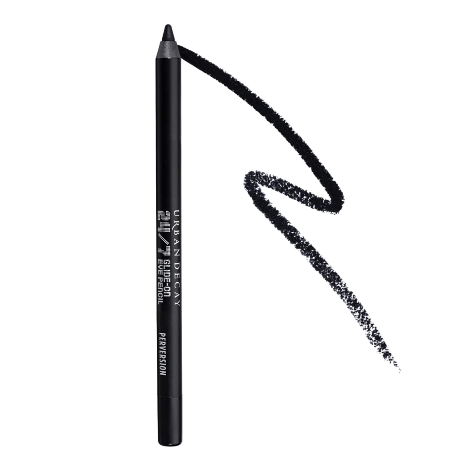 Urban Decay 247 Glide-On Waterproof Eyeliner Pencil - Long-Lasting - Perversion, Blackest-Black With Matte Finish