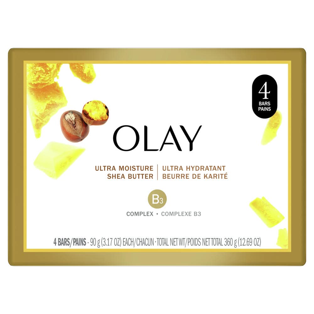 Olay Ultra Moisture Beauty Bar Soap With Shea Butter - 3 Oz - 4 Ct