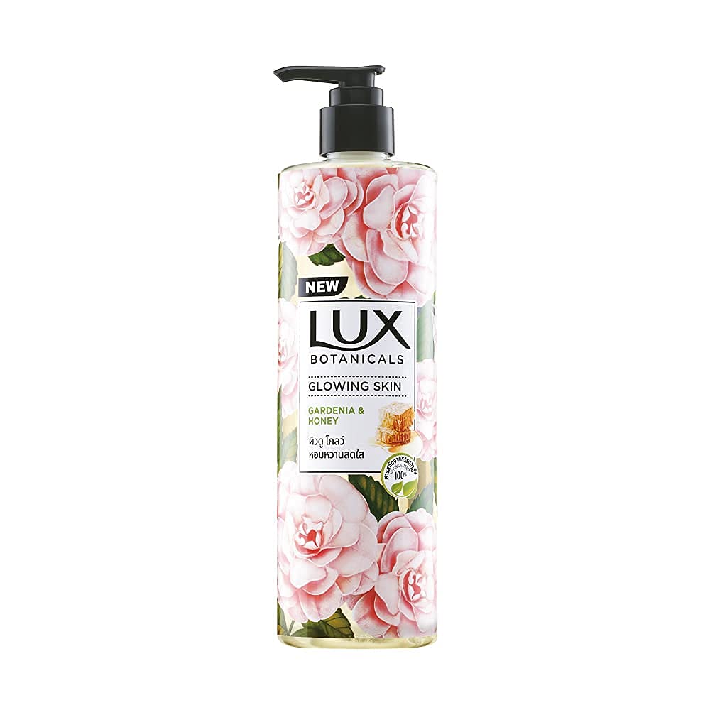 LUX Botanicals Glowing Skin Shower Gel, Natural Extracts, No Paraben- 450 ml/15.2 Fl.Oz