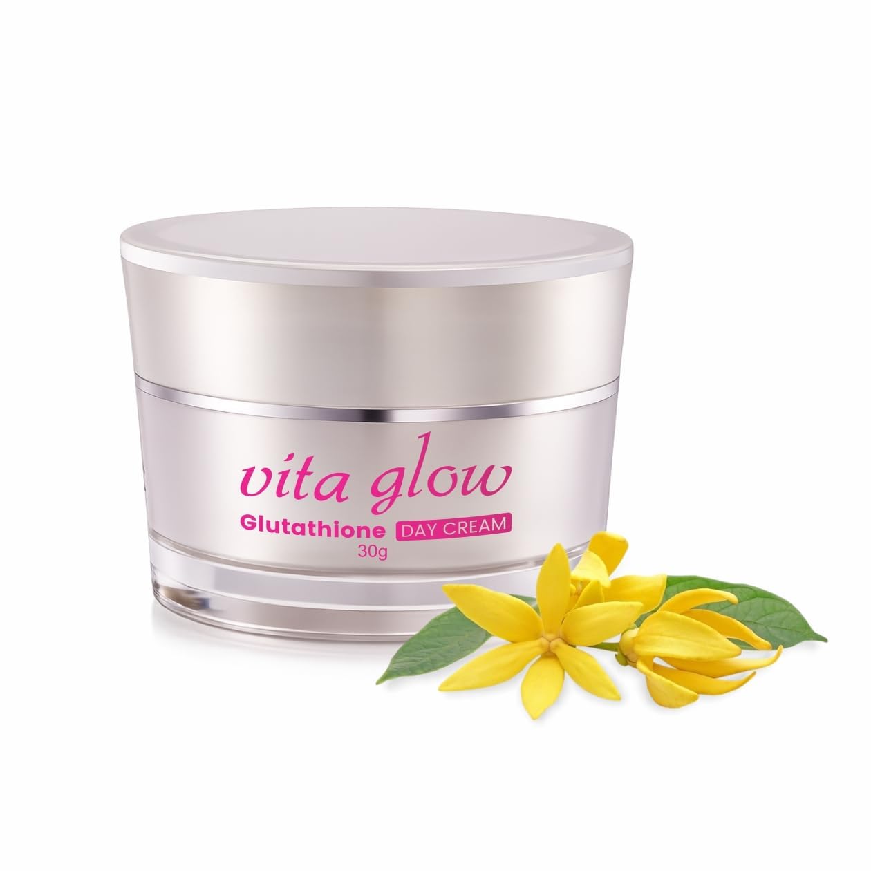 Vita Glow Glutathione Day Cream, 30G, Skin Brightening Moisturizer, Dark Spot Corrector, For Women And Men