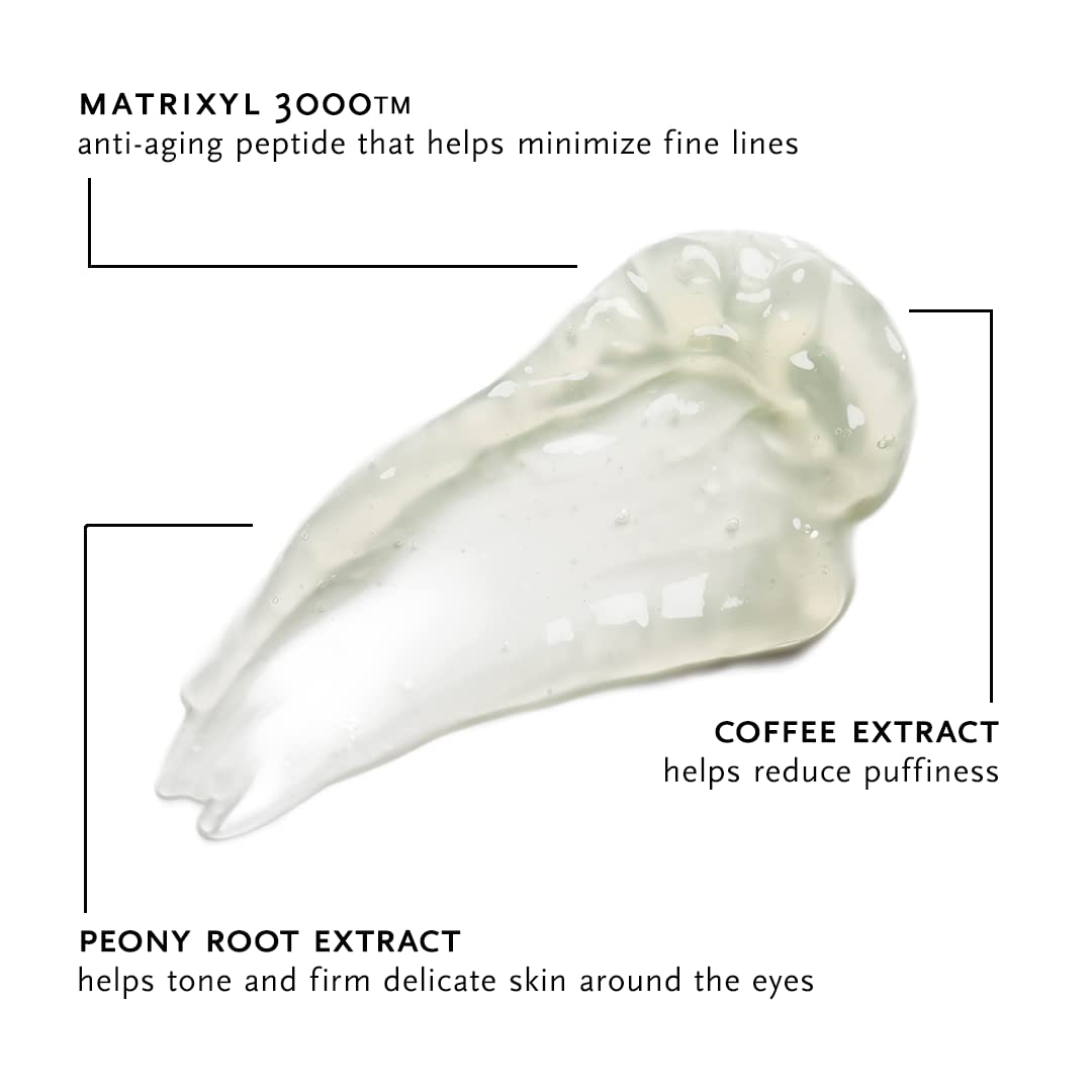 ARCONA Peptide Eye Serum - Coffee Extract Reduces Puffiness, Aloe + Lavender Soothe, Peptides Reduce Fine Lines + Wrinkles .3 oz