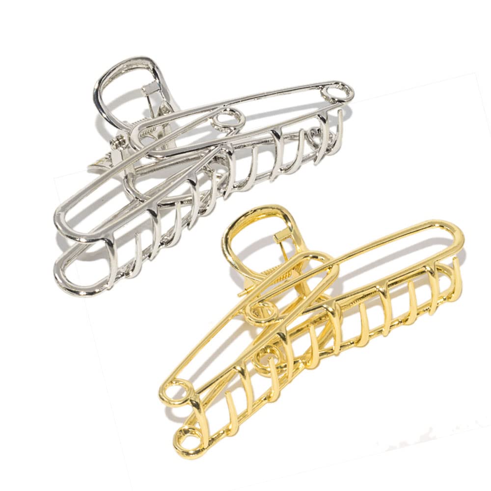 Personality Hair Clips, Metal Hair Clips, Gold Large Hair Clips, Strong Easy Pulling Up Your Hair Clamps Accessories For Women G