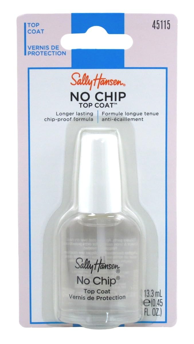 Sally Hansen No Chip Top Coat 0.45 Ounce (13.3Ml) (2 Pack)