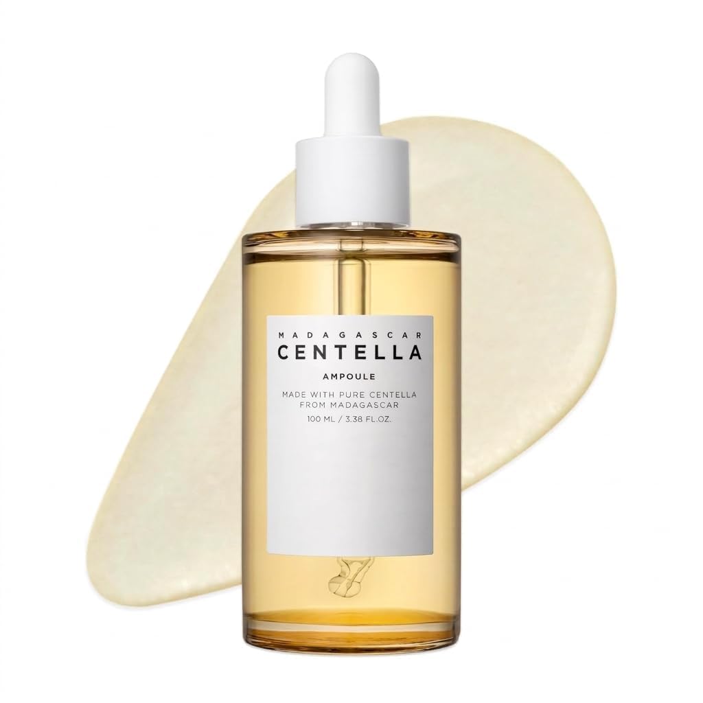 Madagascar Centella Asiatica Ampoule Facial Serum |100% Centella Asiatica Extract For Soothing Sensitive And AcneProne Skin, 10
