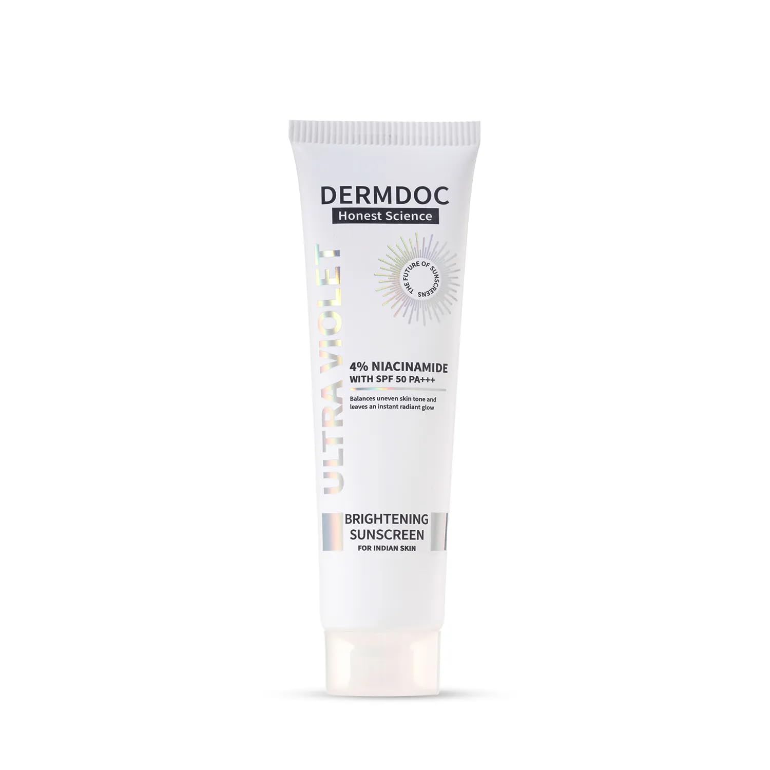 Dermdoc 4% Niacinamide Ultra Violet Brightening Sunscreen (30 Gm) | Pa+++ | Sunblock I Sunscreen For Oily Skin I Uv Protection