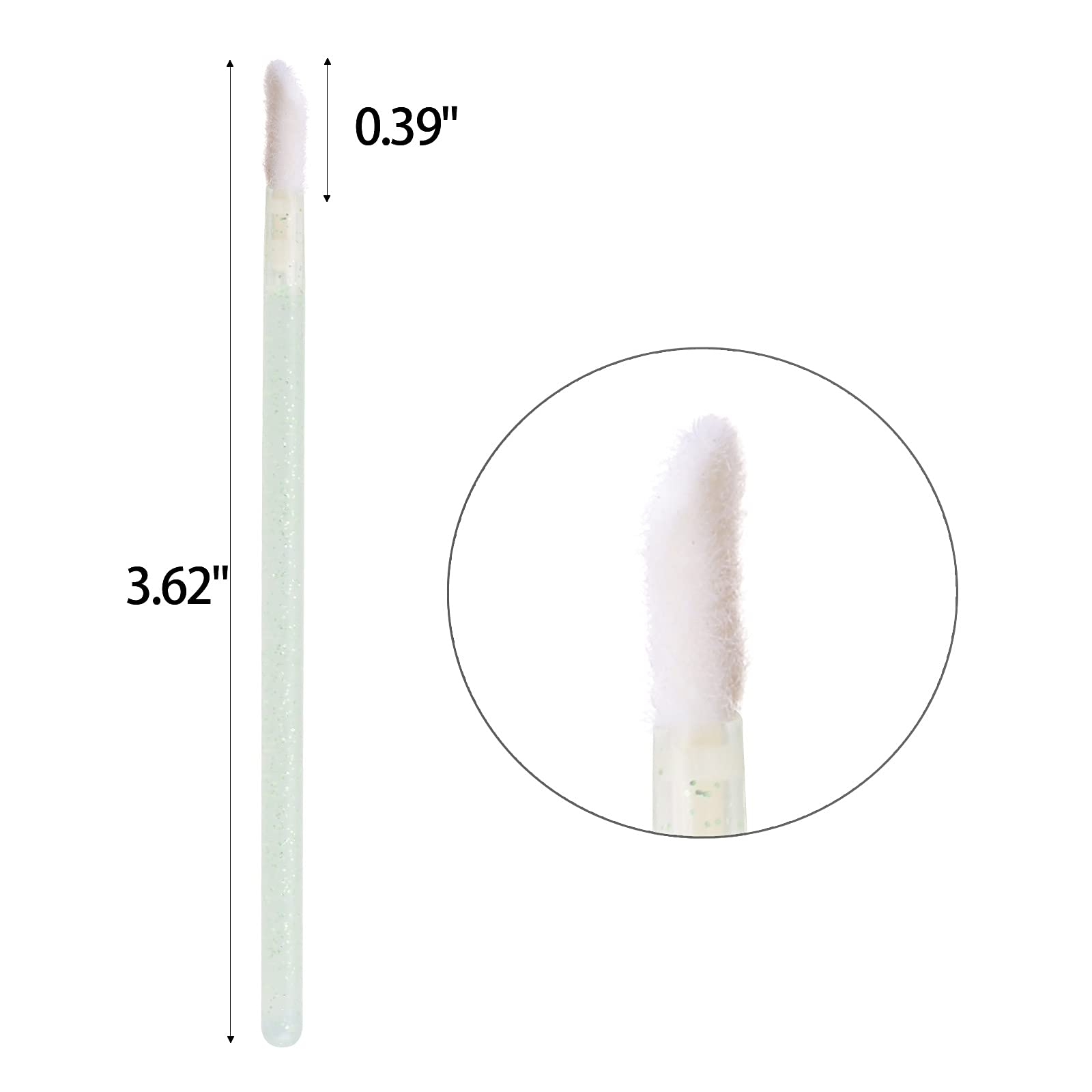 300Pcs/Set Lip Applicators Disposable Lip Brush, Black Lipstick Lip Gloss Wands - Makeup Beauty Tool Kits