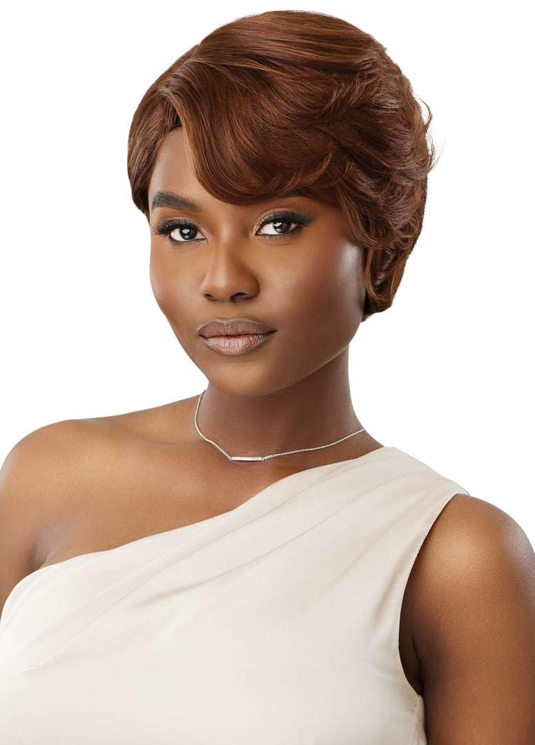 Outre Duby Diamond Lace Part Wig - Human Hair - Dottie (CHESTNUT BROWN)