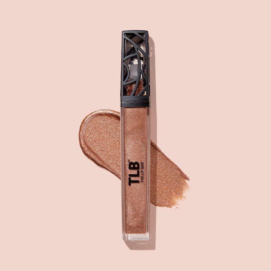 The Lip Bar Vegan Non-Sticky Lip Gloss, With Hydrating Shea Butter For A Lightweight, High Shine Finish, Goddess - Golden Bronze
