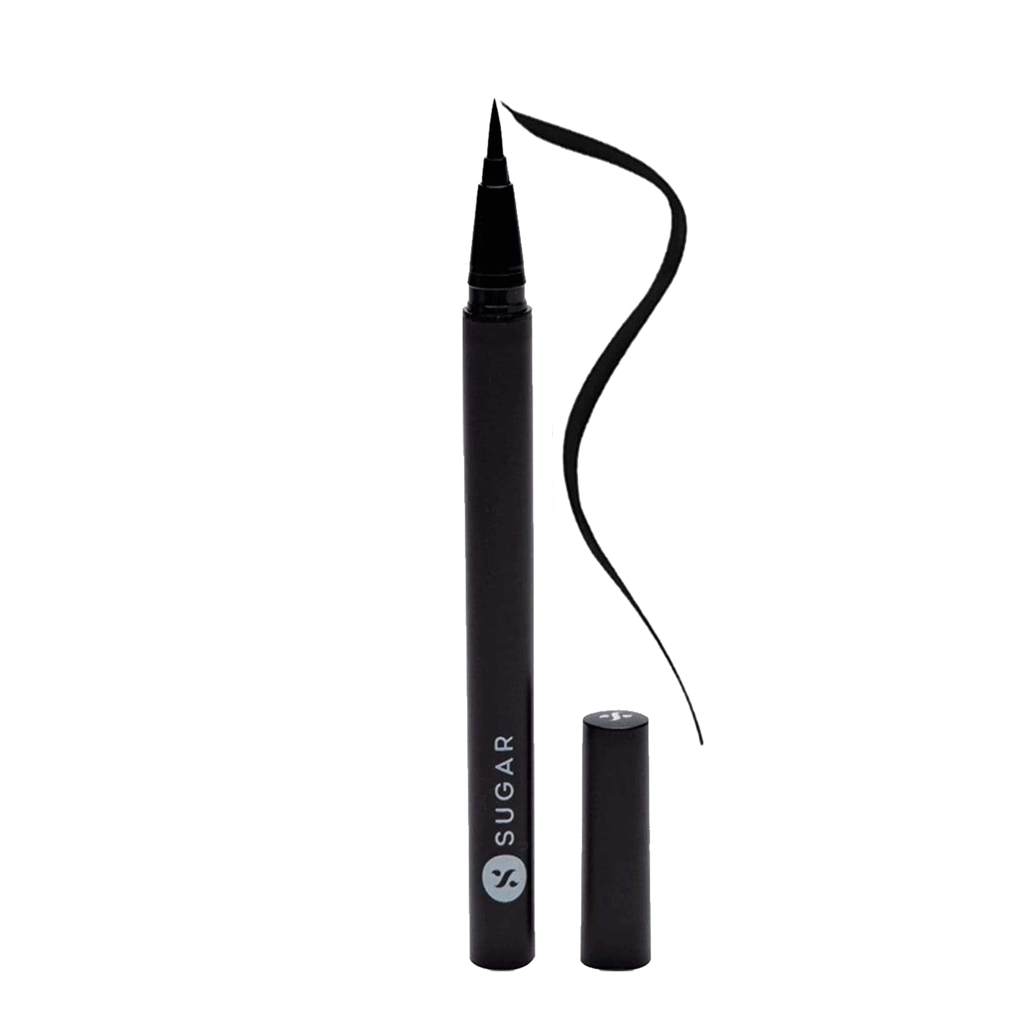 Sugar Cosmetics Arrested For Overstay 100% Waterproof Eyeliner | Matte Finish - 01 ILl Be Black (Black Eyeliner)