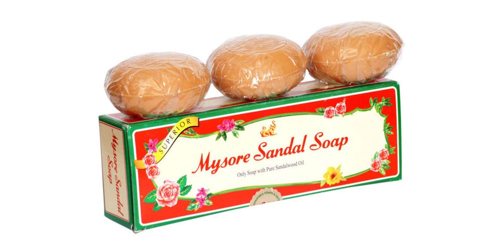 Mysore Sandal Bathing Soap With Pure Sandalwood Oil 150 Gram -3-Pack Packaged In A Beautiful Gift Box (150 G X 3)