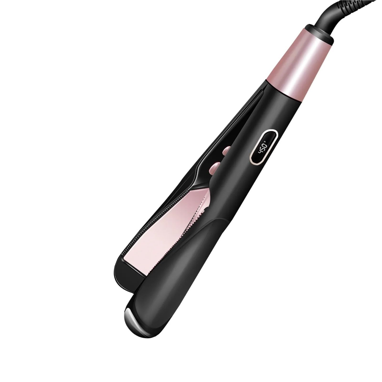 Professional Electric Hair Straightener and Curler 2in1 Ceramic Hair Styling Tools with Aluminum Alloy Temperature Control(No 