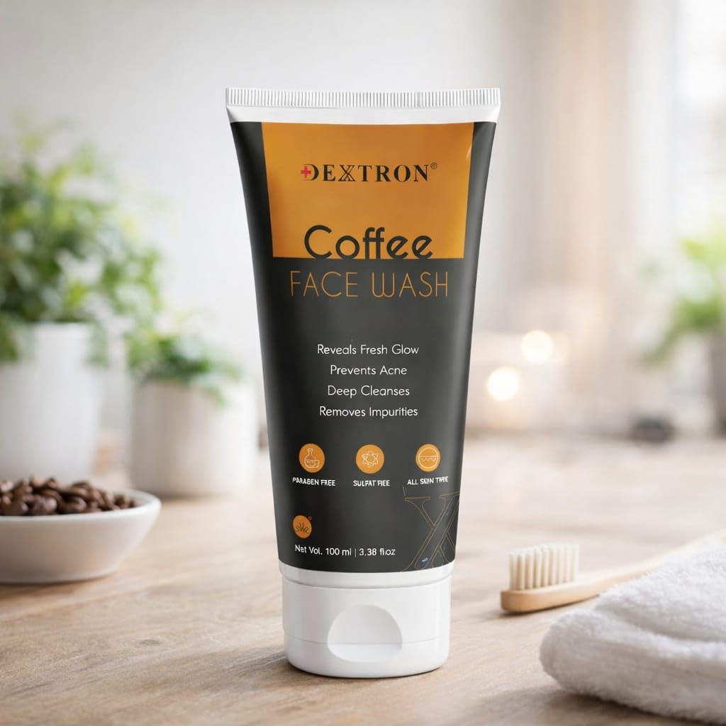Coffee Face Wash, Reveals Fresh Glow, Prevents Acne, Deep Cleanses, Paraben Free, Sulphate Free, All Skin Types, 100 Ml